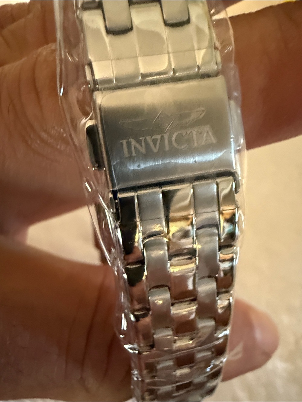 Invicta Silver-Tone Women’s Rectangular Stainless Steel Watch - Picture 7 of 8